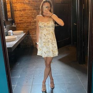 UO White Floral Dress